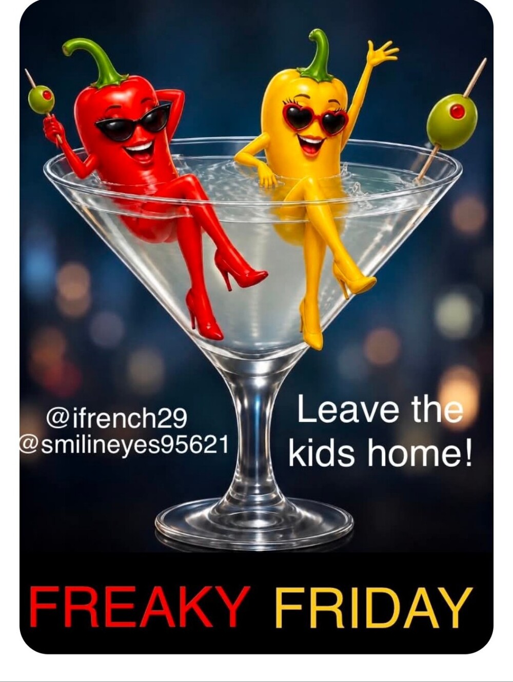 FREAKY FRIDAY!  6 Pm Pst, 9 Pm Est
